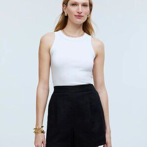 Madewell 100% Linen Black Women's Shorts